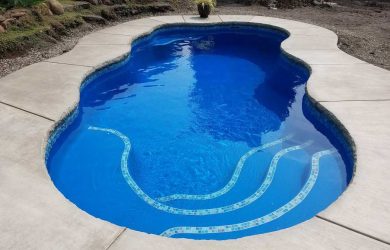 Aurora-20 fiberglass pool rendering