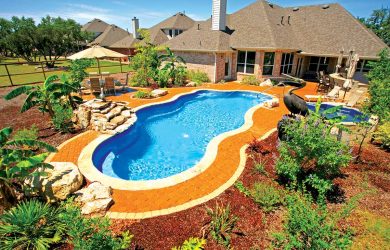 Elegance 40 fiberglass pool rendering