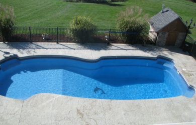 Delight-40 fiberglass pool rendering