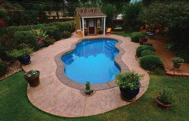 Elegance-30 fiberglass pool rendering