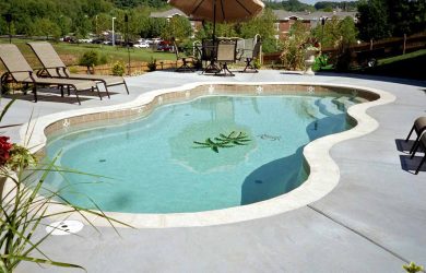 Elegance-30 fiberglass pool rendering