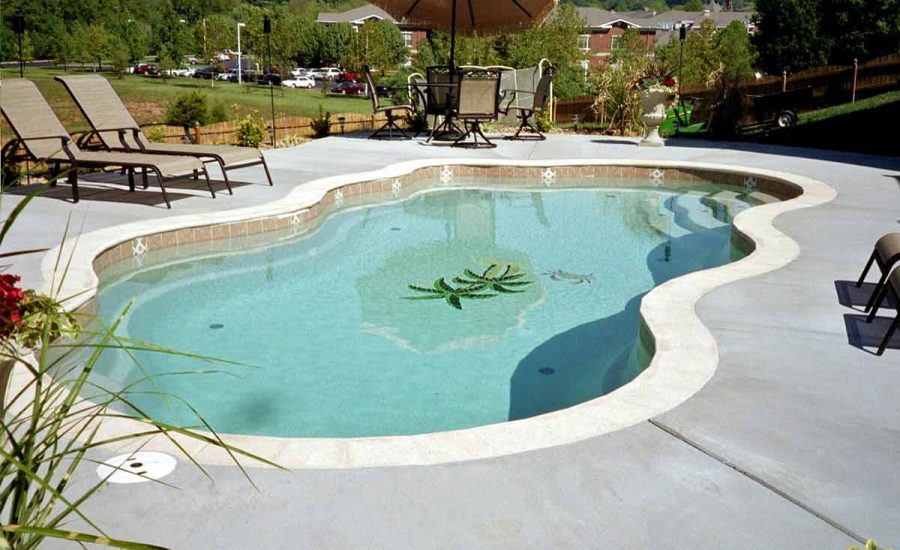 Elegance-30 fiberglass pool rendering