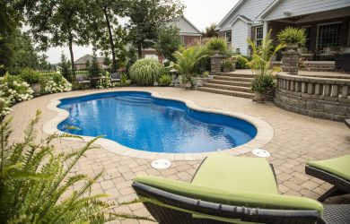 Elegance-30 fiberglass pool rendering