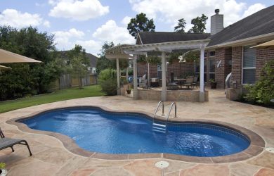 Elegance-30 fiberglass pool rendering