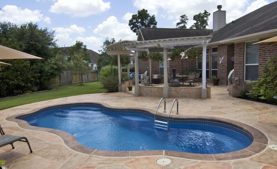 Elegance-30 fiberglass pool rendering