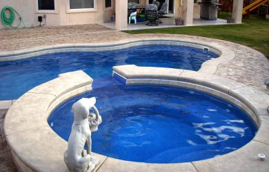 Elegance-30 fiberglass pool rendering