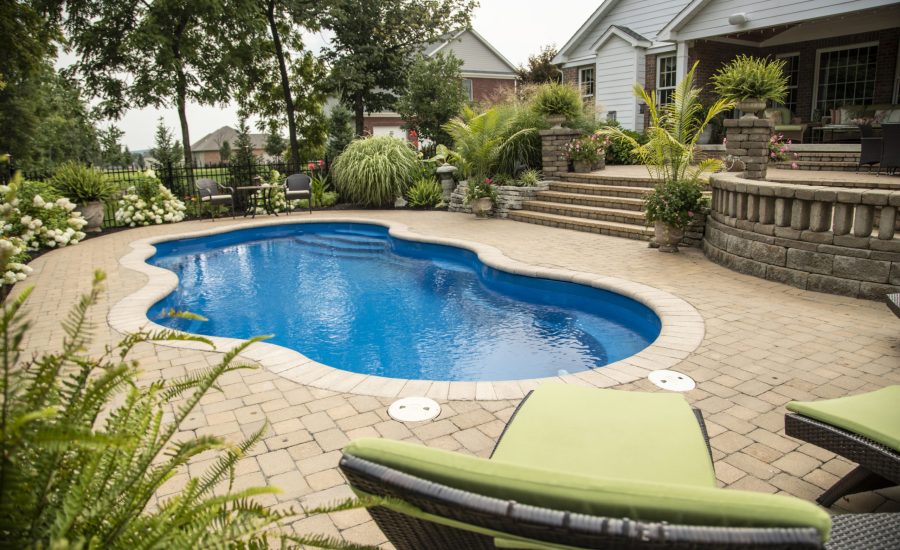 Elegance-35 fiberglass pool rendering