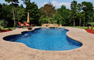 Prominence 40 fiberglass pool rendering