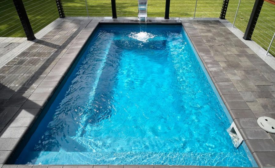 Radiance 16 fiberglass plunge pool rendering