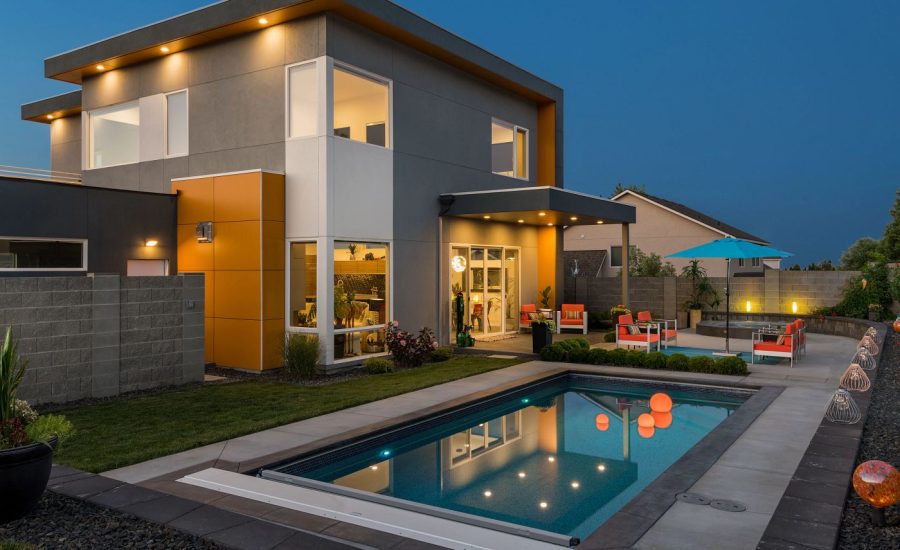 Radiance 25 fiberglass pool rendering