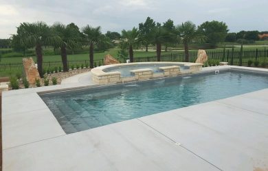 Radiance-33S inground fiberglass pool rendering