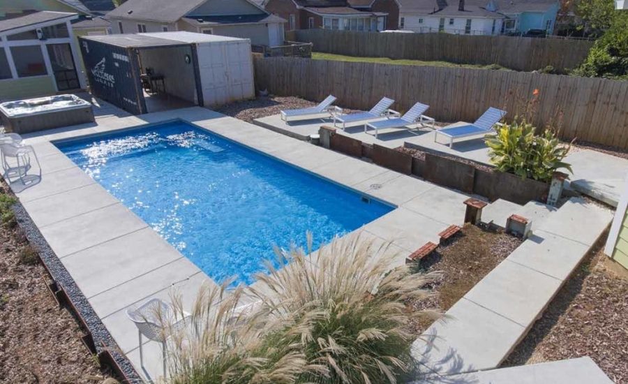 Radiance-33S inground fiberglass pool rendering