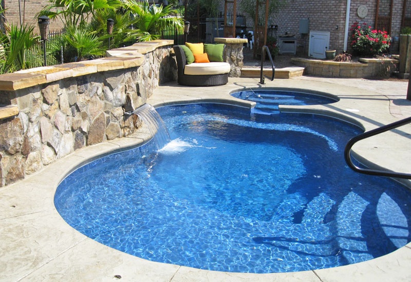Sunrise 25 fiberglass pool rendering