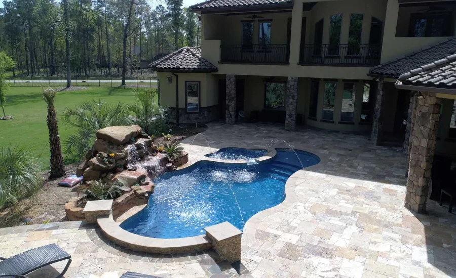 Sunrise 35 fiberglass pool rendering