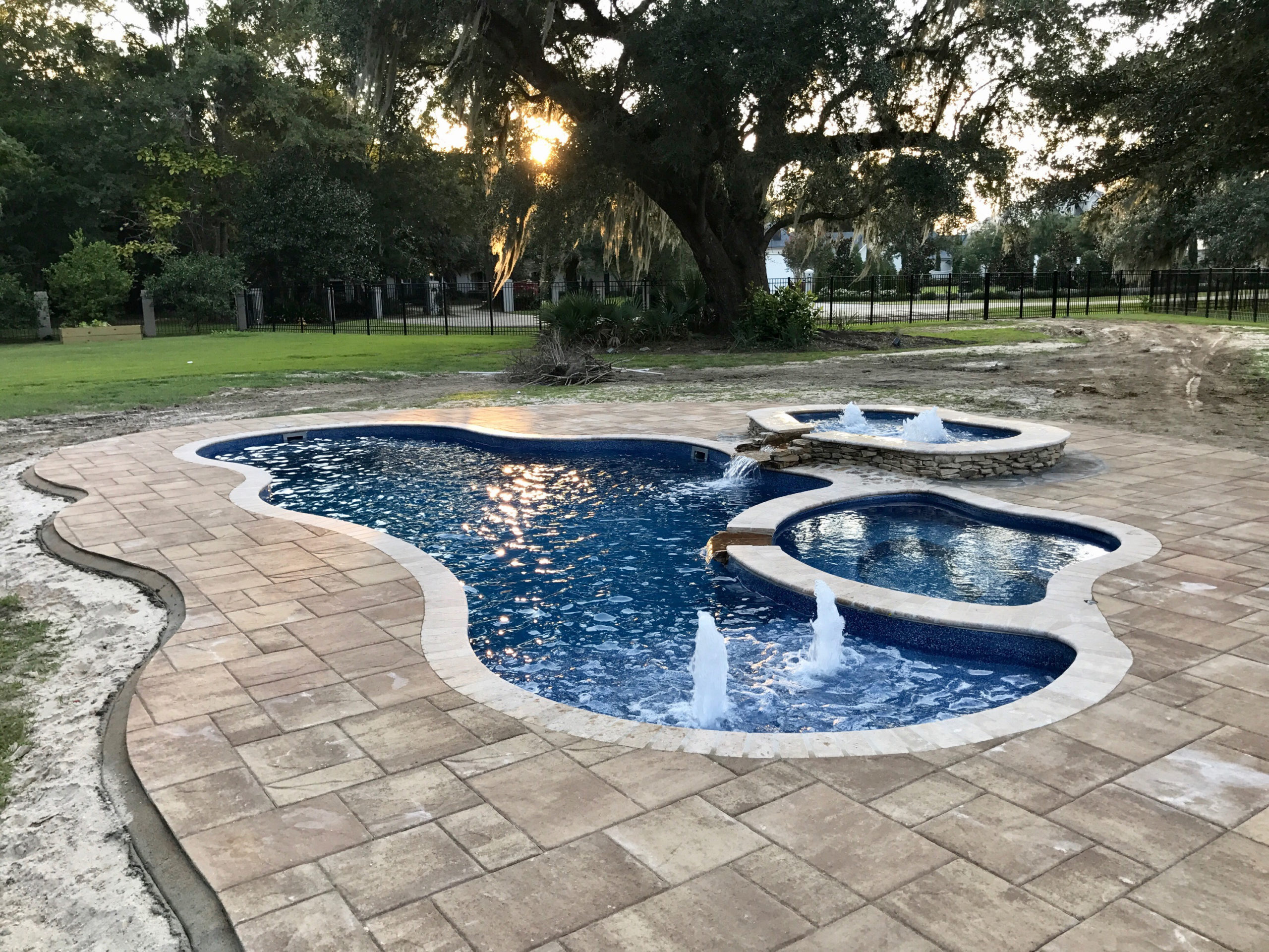 Sunrise 35 fiberglass pool rendering