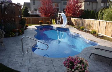 Elegance 40 fiberglass pool rendering