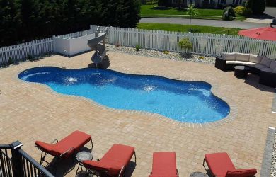 Elegance 40 fiberglass pool rendering