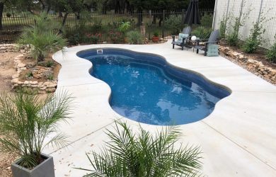 Elegance-25 fiberglass pool rendering