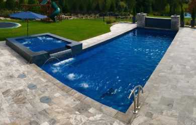 Radiance-33S inground fiberglass pool rendering