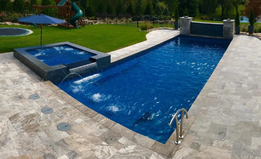 Radiance-33S inground fiberglass pool rendering