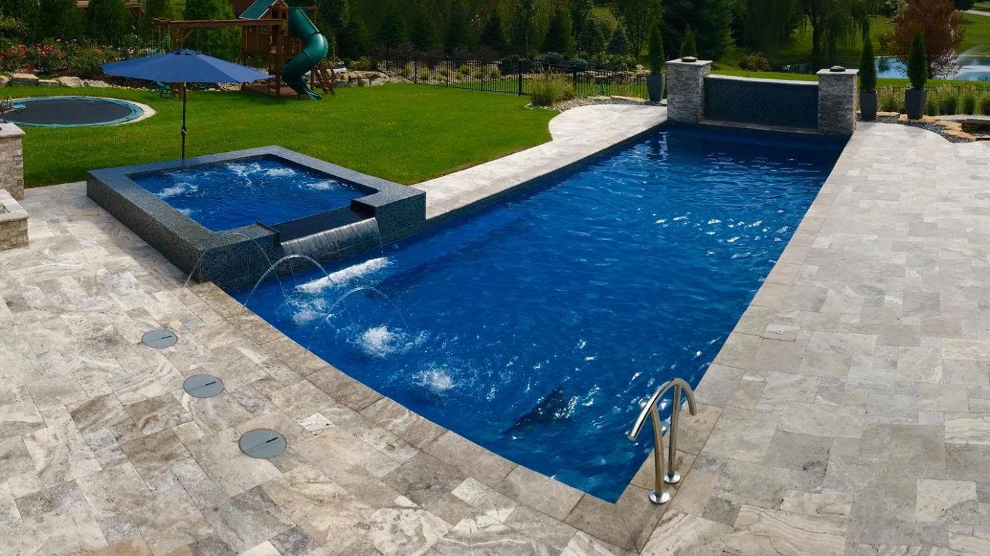 Radiance-33S inground fiberglass pool rendering