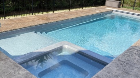 Starlight-40 fiberglass pool - Latham Astoria
