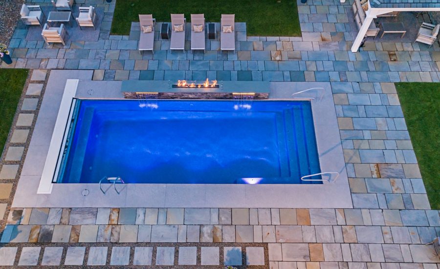 Radiance-33S inground fiberglass pool rendering