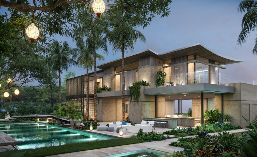 Radiance 38 fiberglass pool rendering