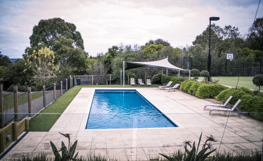 Radiance 38 fiberglass pool rendering