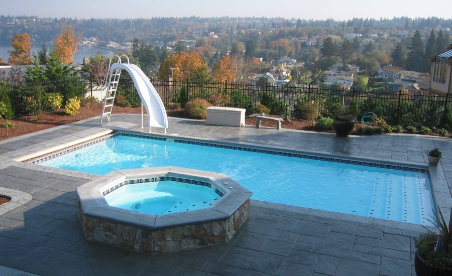 Radiance 38 fiberglass pool rendering