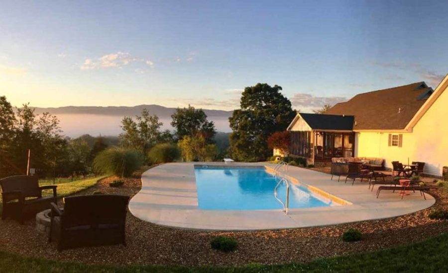 Radiance 38 fiberglass pool rendering