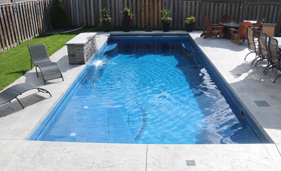 Radiance-D25 fiberglass pool rendering