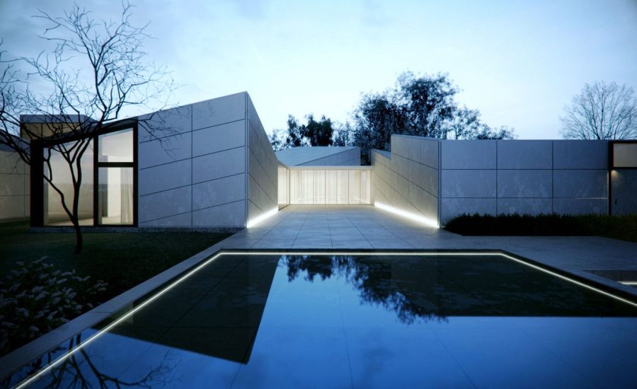 True minimalist poolscape design